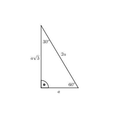 Given the diagram below, why is sin(30)?