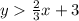 y\frac{2}{3}x+3