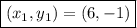 \boxed{ (x_1, y_1) = (6, -1) }