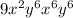 9x^2y^6x^6y^6