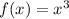 f(x) = x^3