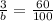 \frac{3}{b}=\frac{60}{100}