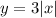 y = 3|x|