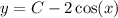 y=C-2 \cos(x)