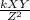 \frac{kXY}{Z^{2} }