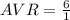 AVR = \frac{6}{1}