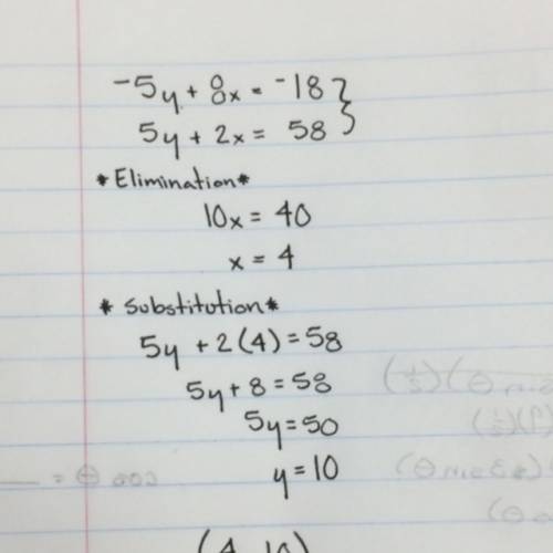 Solve the system of equations. show all your work. write your answer as an ordered pair, in this for