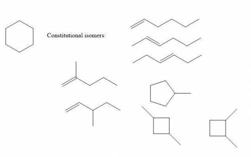 Draw the seven constitutional isomers of the cycloalkane with the formula c6h12 draw the two stereoi