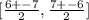 [ \frac{6+-7}{2},  \frac{7+-6}{2}]