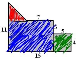 Find the area of the shaded region.