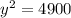 y^2=4900