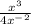 \frac{x^3}{4x^-^2}