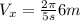 V_{x}=\frac{2 \pi}{5 s} 6 m