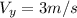 V_{y}=3 m/s