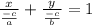 \frac{x}{\frac{-c}{a}}+\frac{y}{\frac{-c}{b}}=1