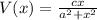 V(x) = \frac{c x}{a^2+x^2}