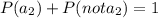 P(a_2)+P(not a_2)=1