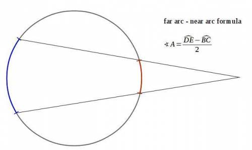 In the figure, mde=118 and mbc=48. the diagram is not drawn to scale. what is m