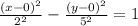 \frac{(x-0)^2}{2^2}-\frac{(y-0)^2}{5^2} =1