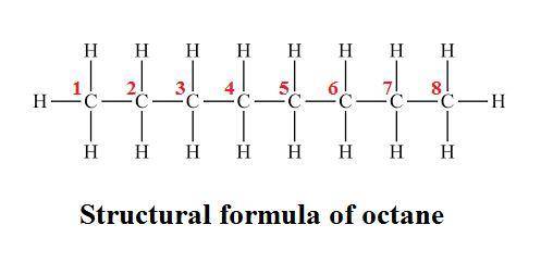 Draw the structural formula of an alkane that has eight carbon atoms and only primary hydrogen atoms