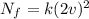 N_{f}=k(2 v)^{2}