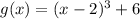 g(x) = (x-2)^3 +6