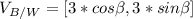 V_{B/W}=[3*cos\beta ,3*sin\beta ]