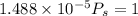 1.488\times 10^{-5} P_s = 1