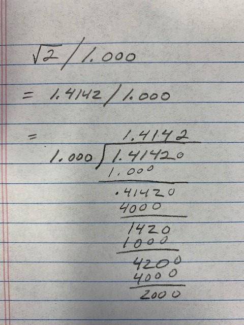 √2 as a decimal is approximately 1.4142. using this decimal, find the first four decimal places of t