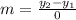 m=\frac{y_{2}-y_{1}}{0}