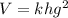 V=khg^2