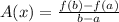 A(x) = \frac{f(b)-f(a)}{b-a}