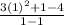 \frac{3(1)^2+1-4}{1-1}