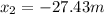 x_2 = -27.43 m