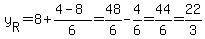 Point r divides ef in the ratio 1 :  5. if the coordinates of e and f are (4, 8) and (11, 4), respec