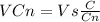 VCn=Vs\frac{C}{Cn}