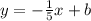 y=-\frac{1}{5} x+b