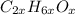 C_{2x}H_{6x}O_{x}