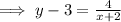 \implies y-3 = \frac{4}{x+2}