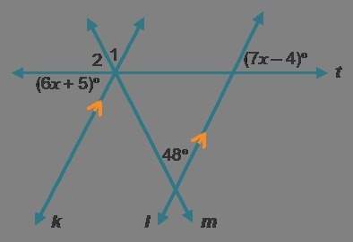 Consider carmen’s plans. carmen used her knowledge of angle relationships to find the value of x in