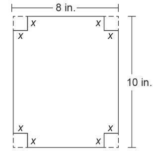 Will mark brainliest if correct and all parts of the question 1. a box without a top is to be made