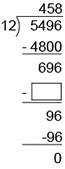 Complete the division problem by determining the number that should be placed in the box. get this r