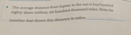The average distance from jupiter to the sun is four hundred eighty-three million, six hundred thous