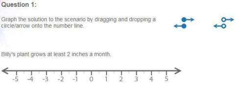 Graph the solution to the scenario by dragging and dropping a circle/arrow onto the number line bill