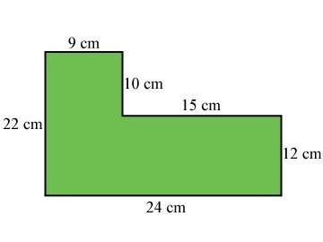 What is the area of the shape shown?