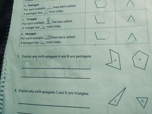 Explain why both polygons a and b are pentagons