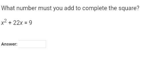 What number must you add to complete the square?