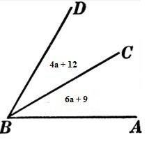 Given that ∠abd = 71°, which equation could be used to solve problems involving the relationships be