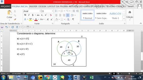 Considerando o diagrama, determine: