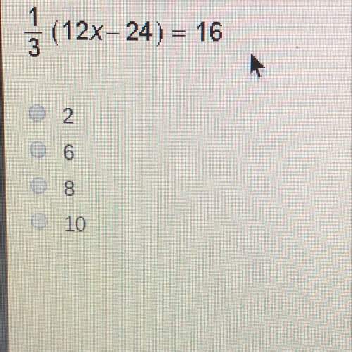 What is the value of x in the equation below ?